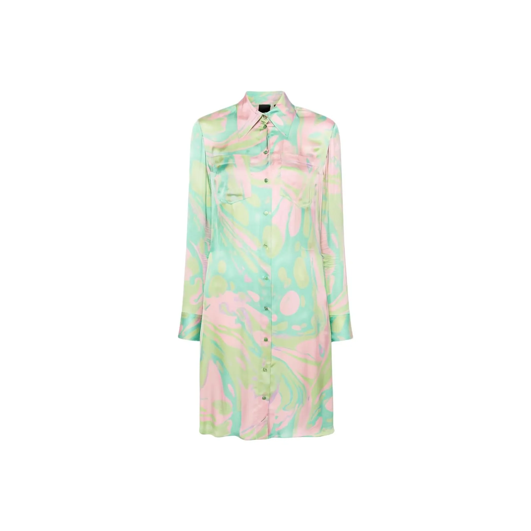 PINKO Длинное платье с длинными рукавами женское многоцветное