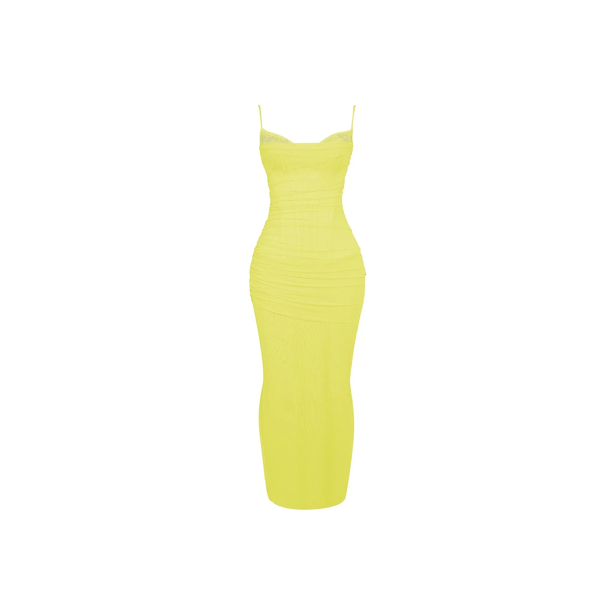 HOUSE OF CB NALINI Slip Dresses Women's LIME/Lime Green