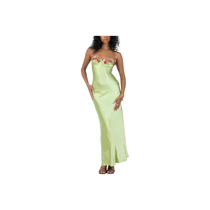 strapless open back dress Anabeila Strapless Maxi Dress Lemon main image 1