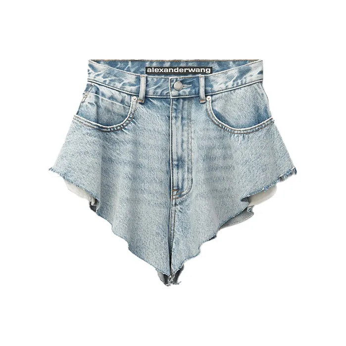 alexander wang Джинсовые шорты женские, синий цвет