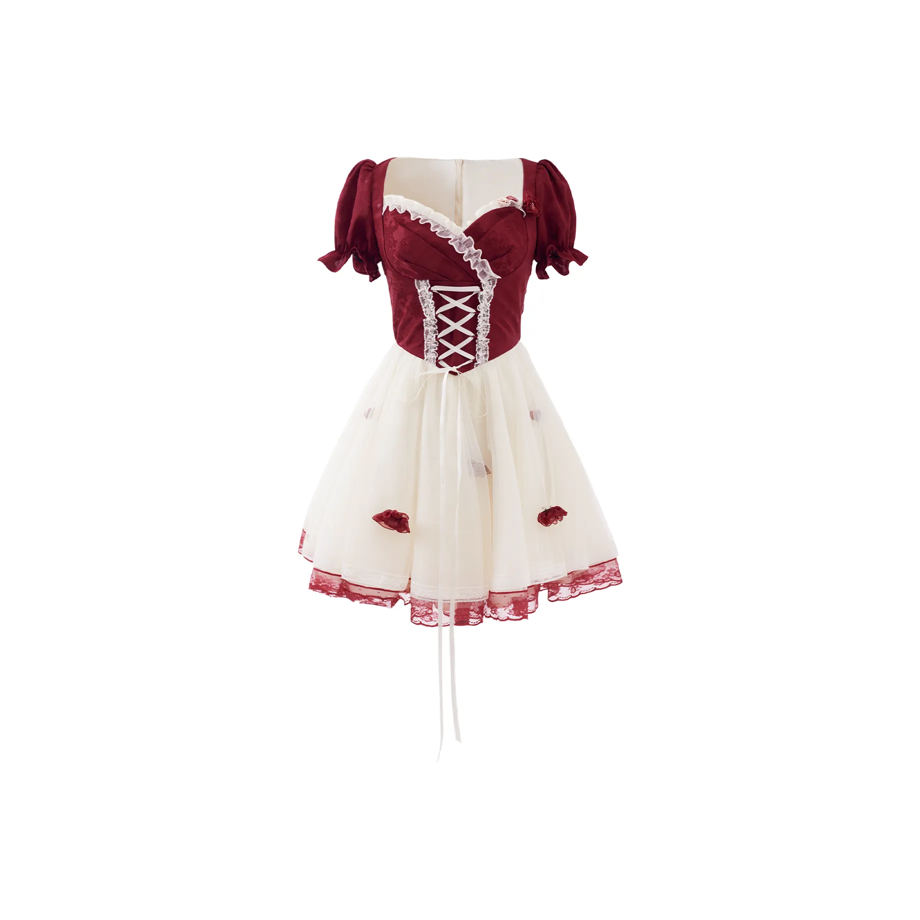 Blovelan Короткий рукав Платье Женское Bull Цветочный дизайн Красный