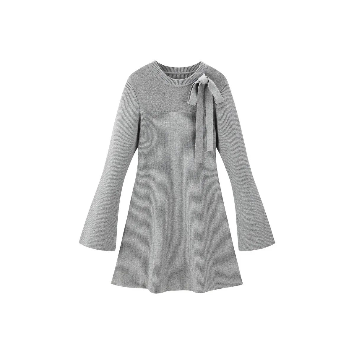 LEDIN Long Sleeved Dress Women's Silver Candle Gray