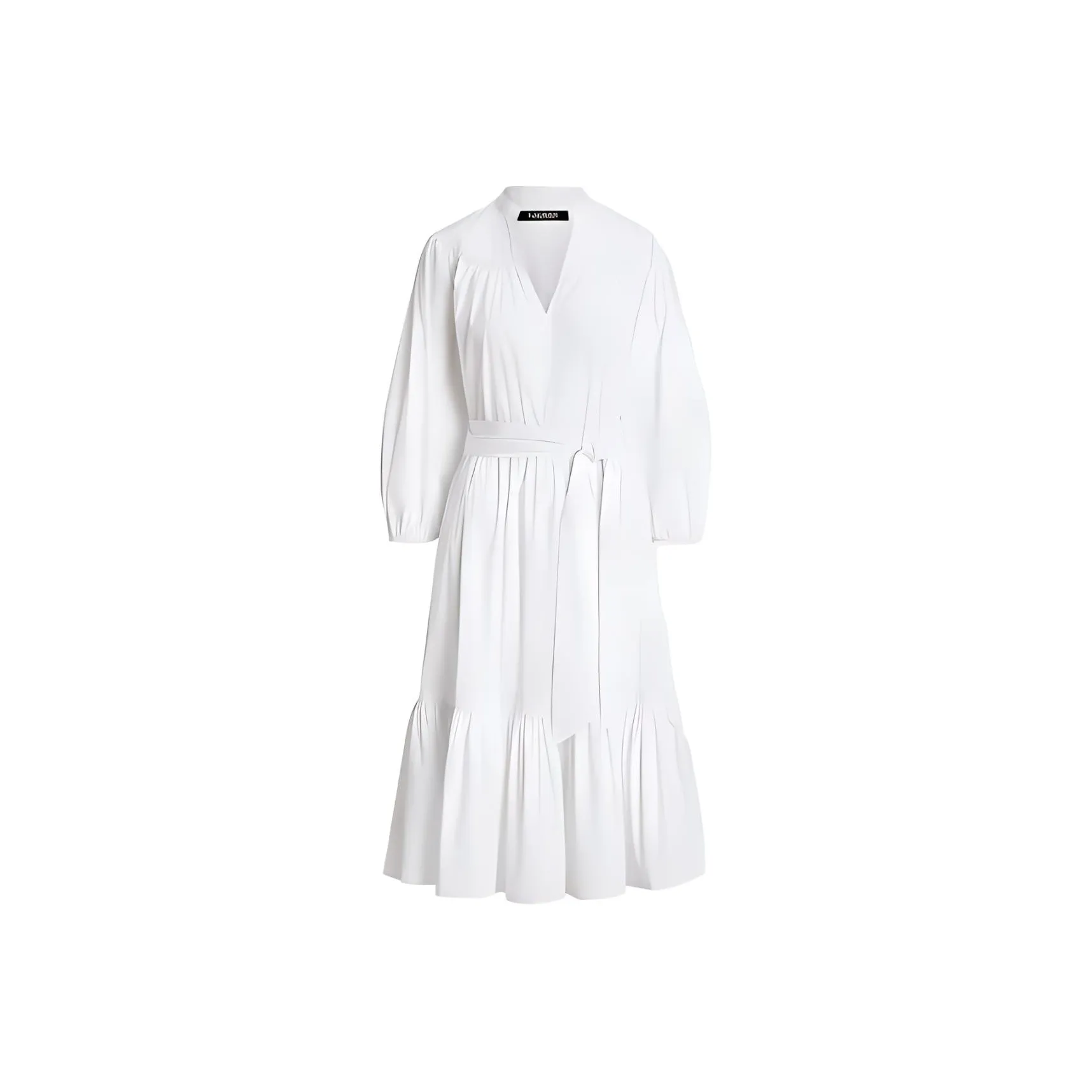 LAUREN RALPH LAUREN SS23 Long Sleeved Dress Women's White