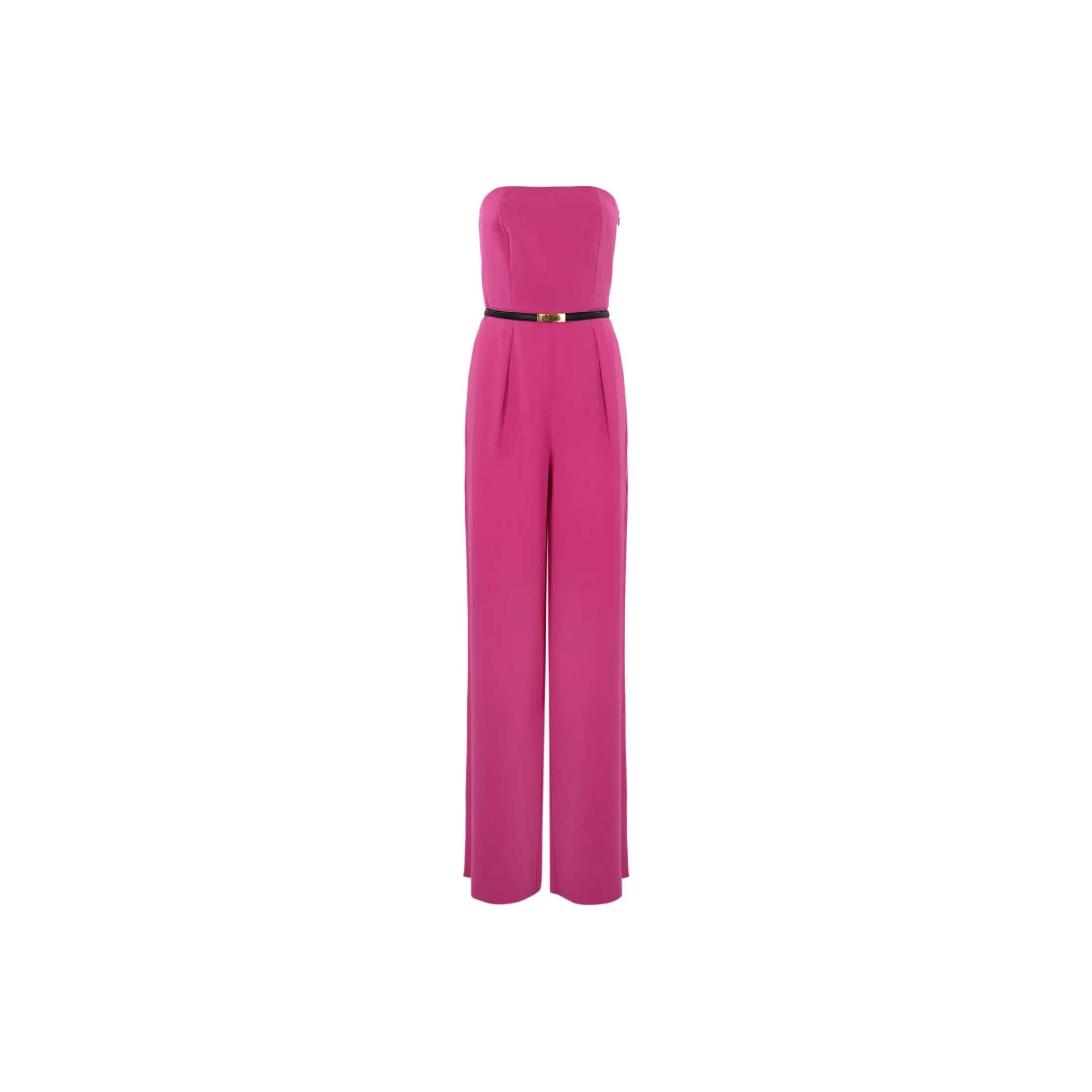 MaxMara Studio Strapless Belted Jumpsuit