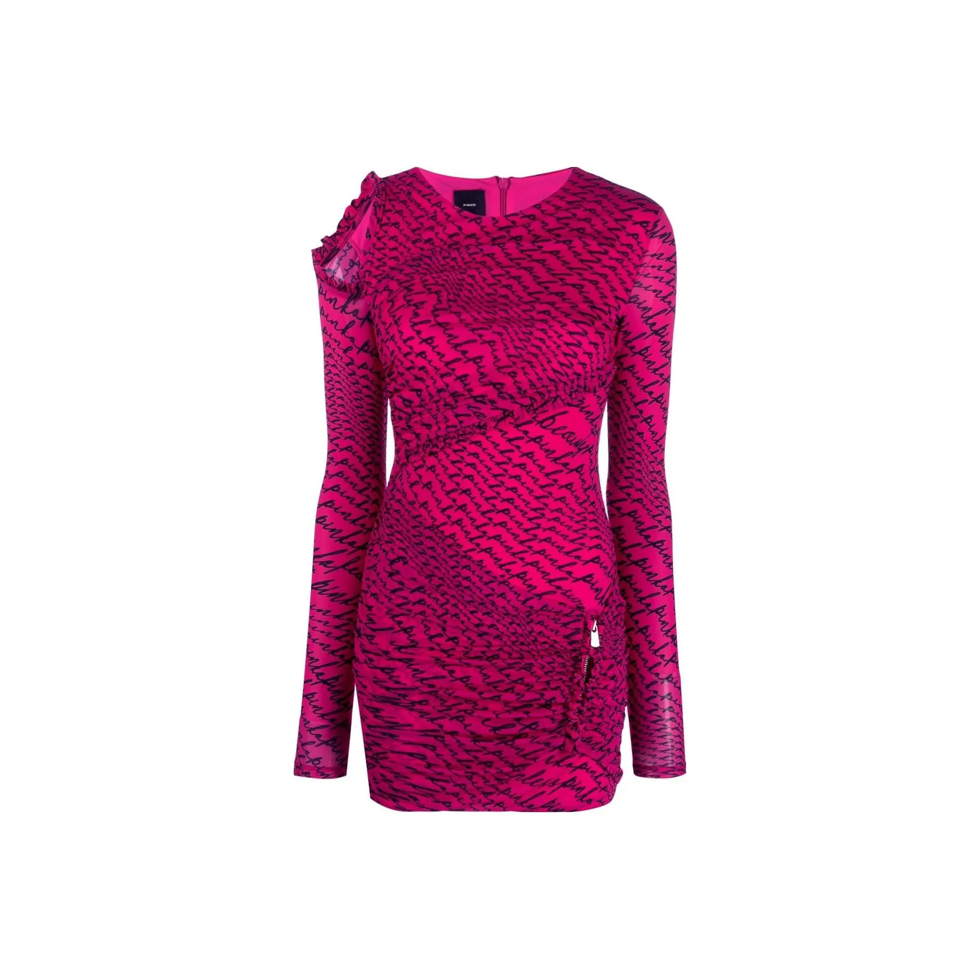 PINKO Red Женские Длинные Рукава Платья