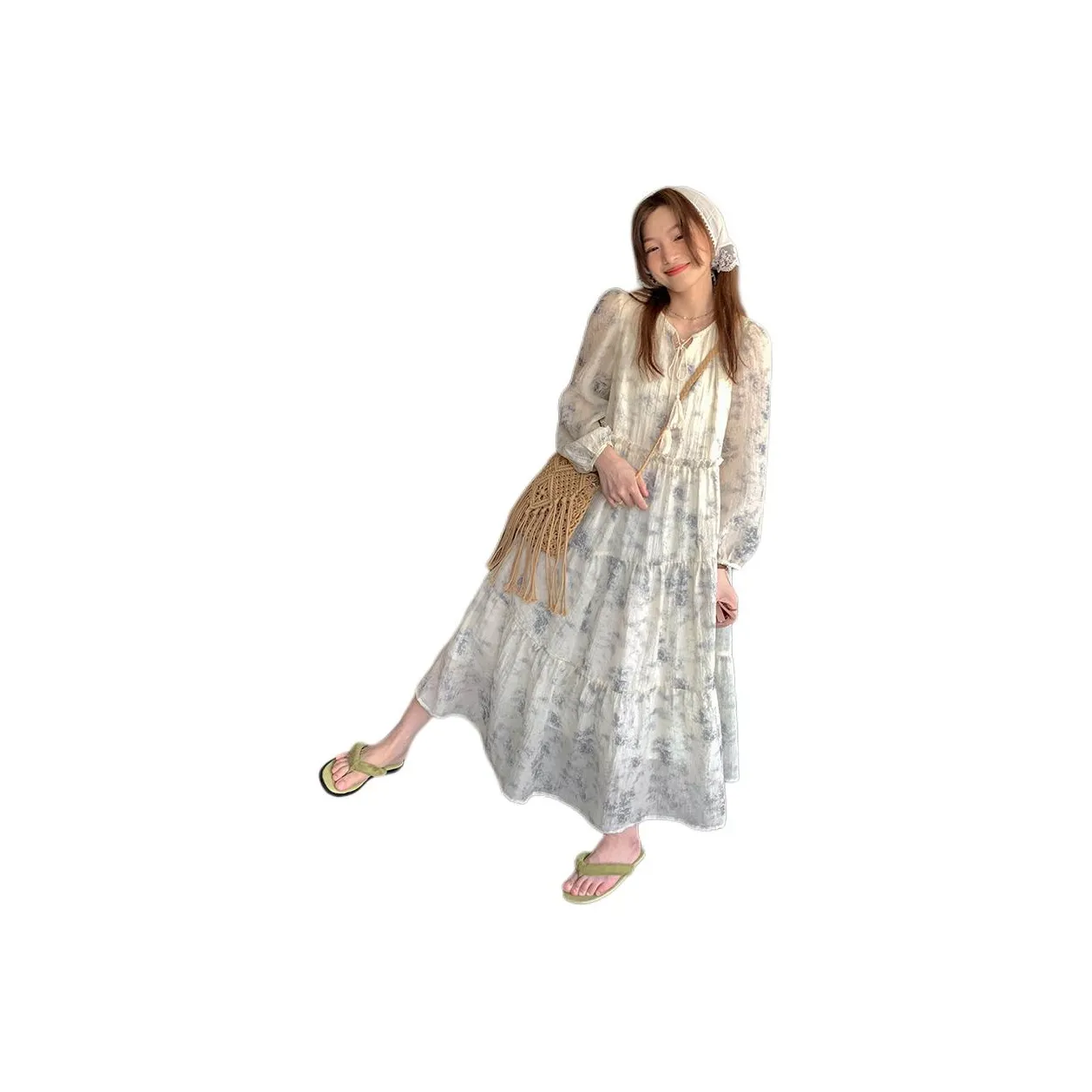 SISILYON STUDIO Long Sleeved Dresses Women's Ink Blue