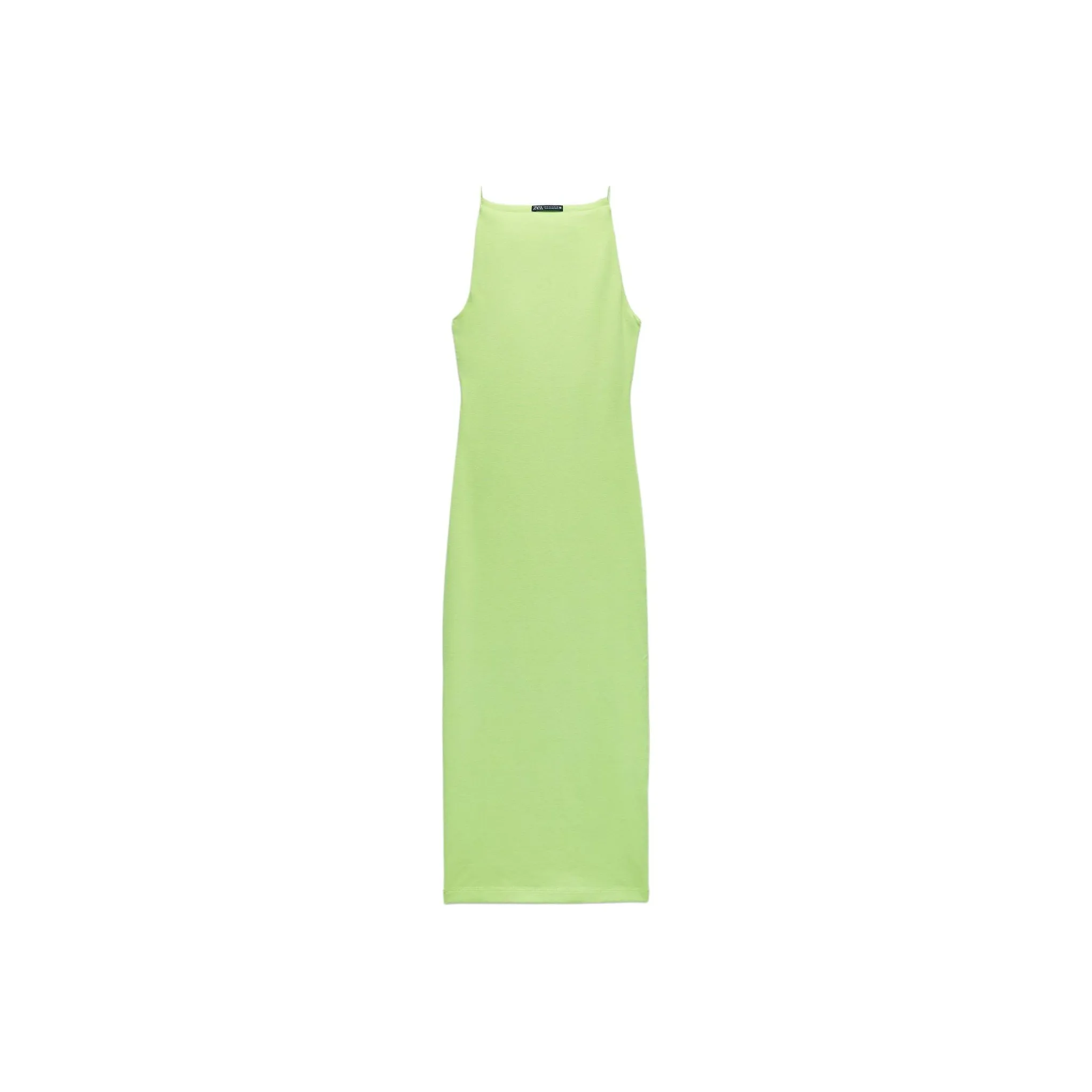 ZARA Sleeveless Dress Women's Apple Green