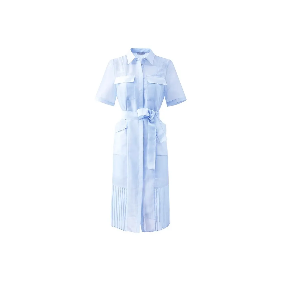 AUI Short Sleeved Dress Women's Blue