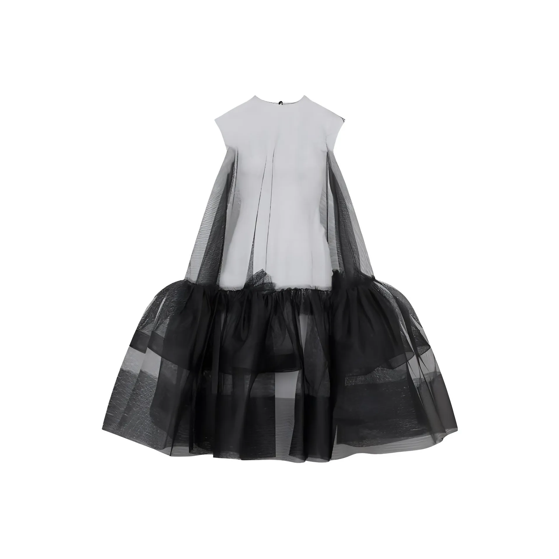Maison Margiela Flounced Tulle Minidress