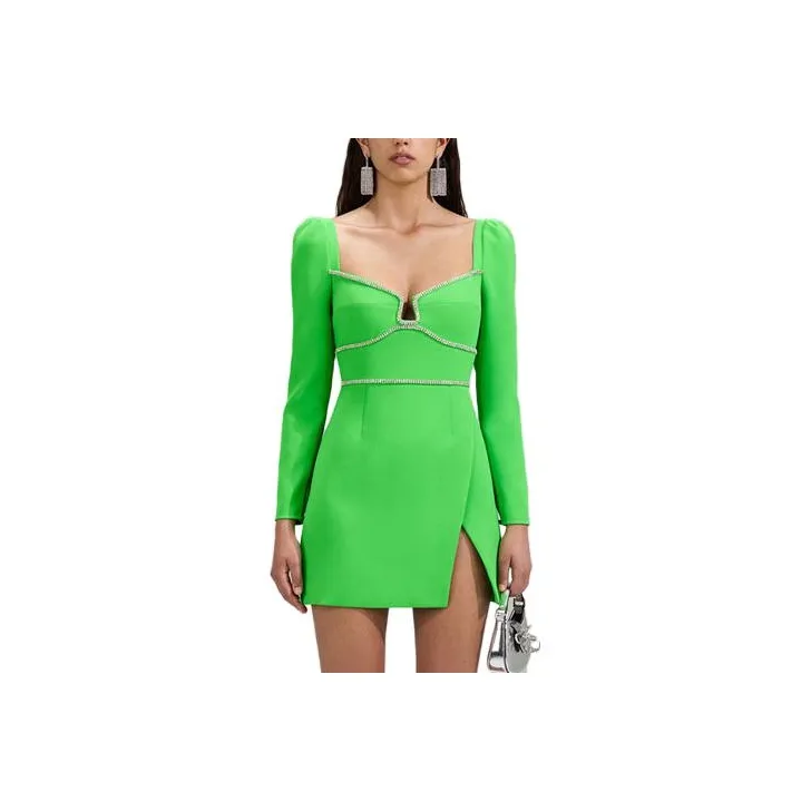 Self portrait Rhinestone Embellished Mini Dress
