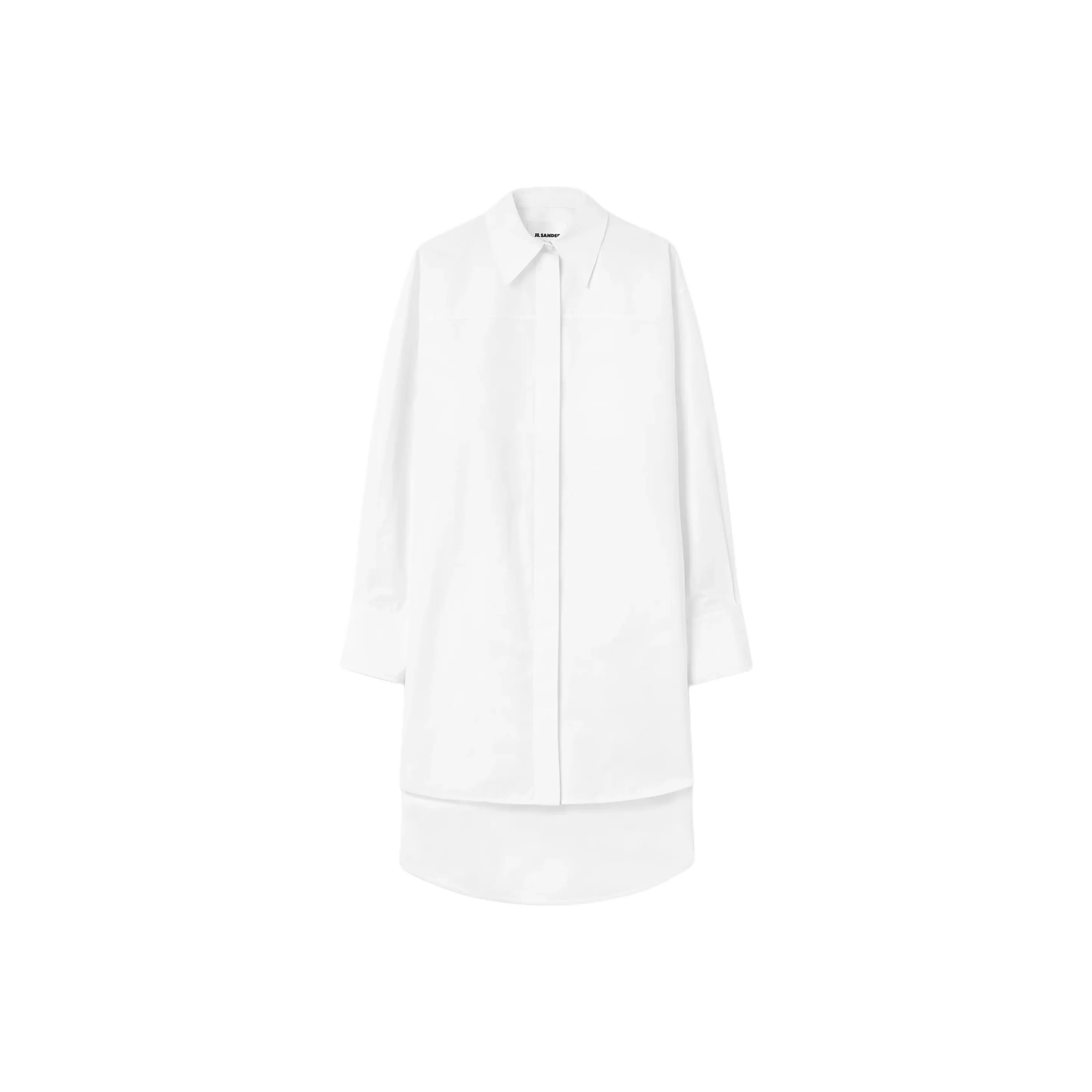 JIL SANDER Oversized Poplin Shirt Dress