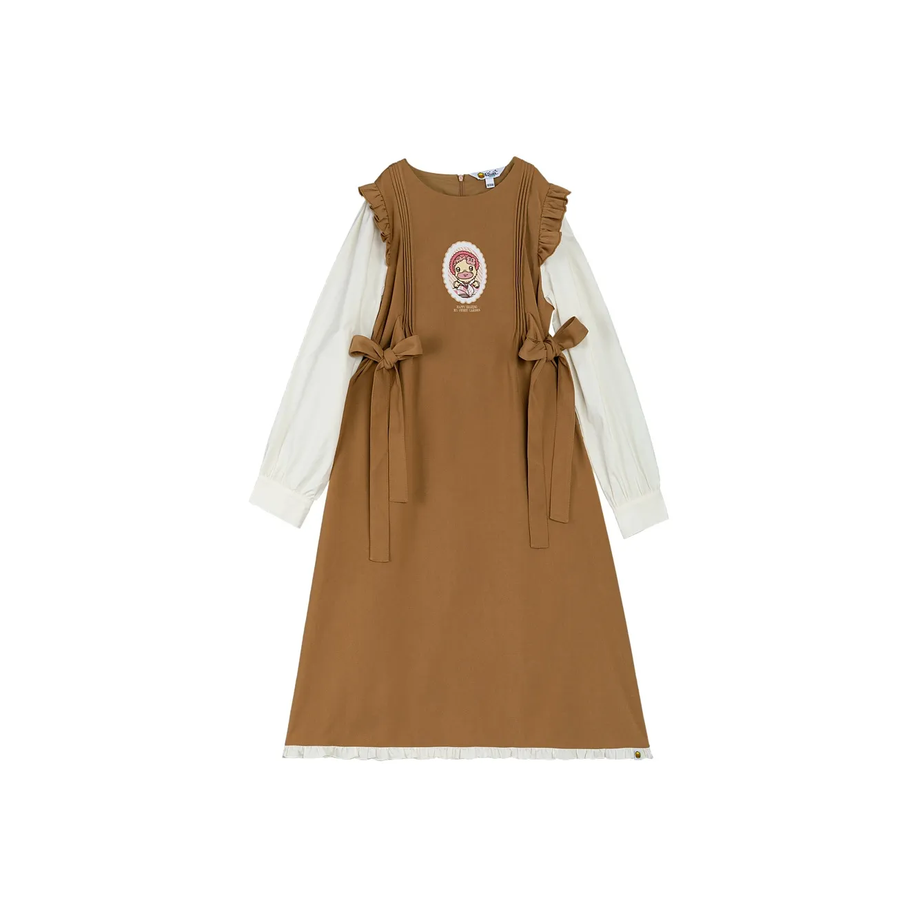 B.Duck Long Sleeved Dress Women's Coffee