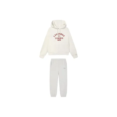 FILA ORIGINALE Облачный белый + Луна Пыль Серый Женские Повседневные костюмы