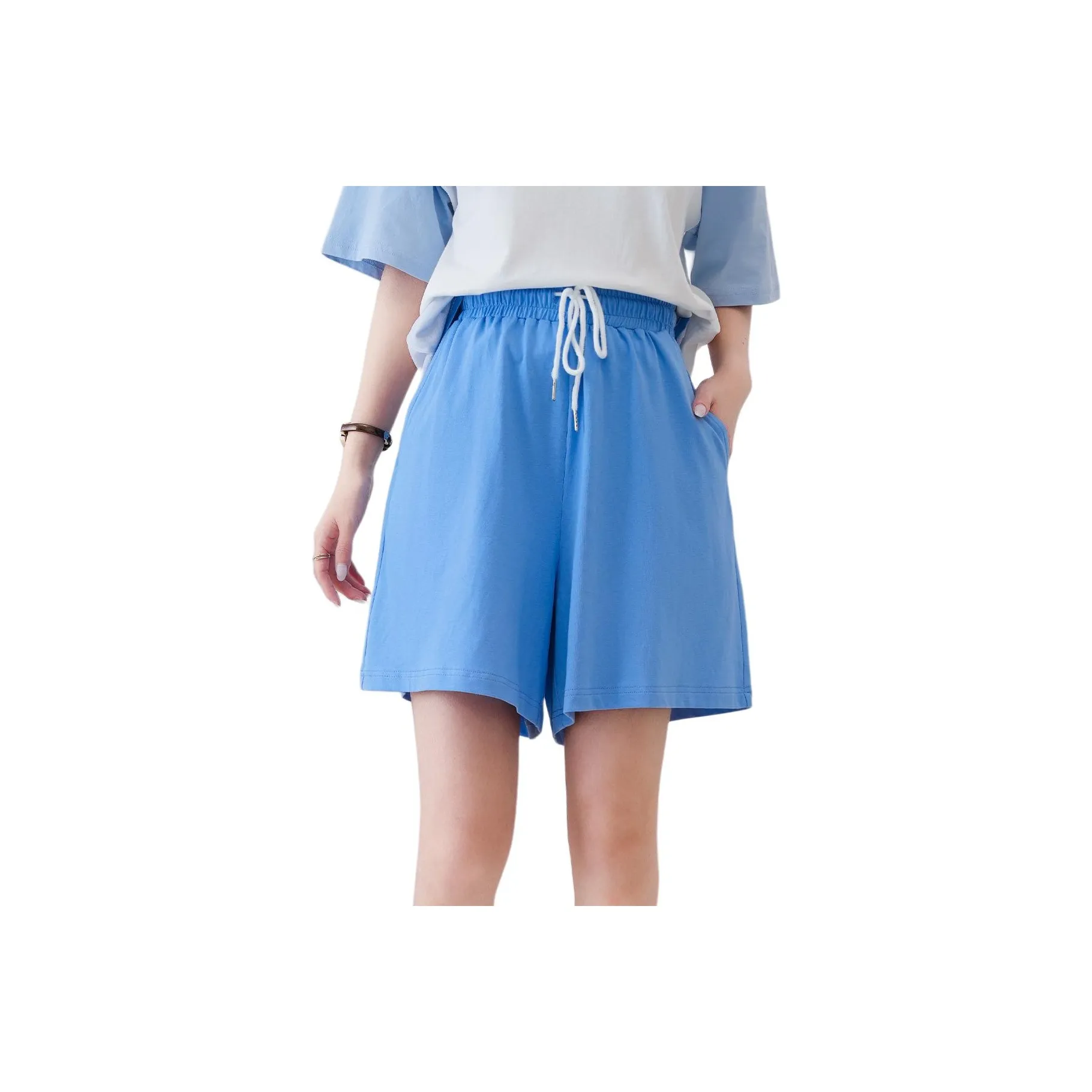 BALENO Повседневные шорты женские светло-розовые синие