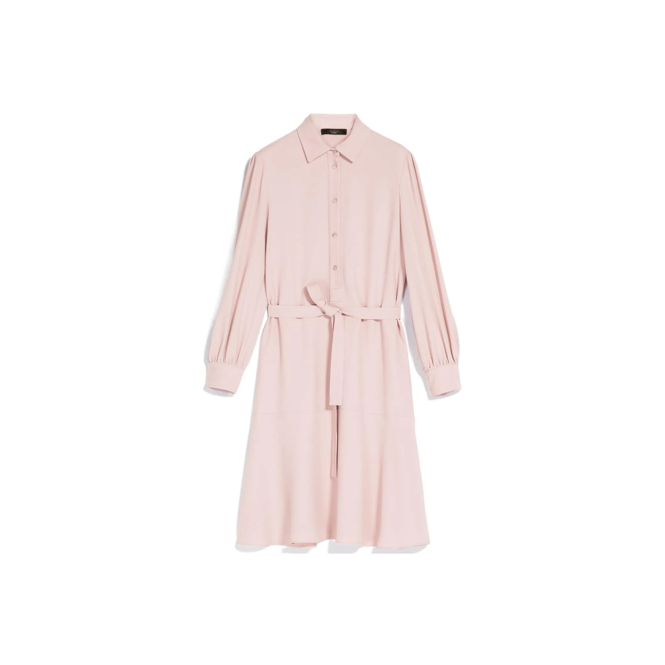 WEEKEND MaxMara Длинное платье с длинными рукавами женское розовое