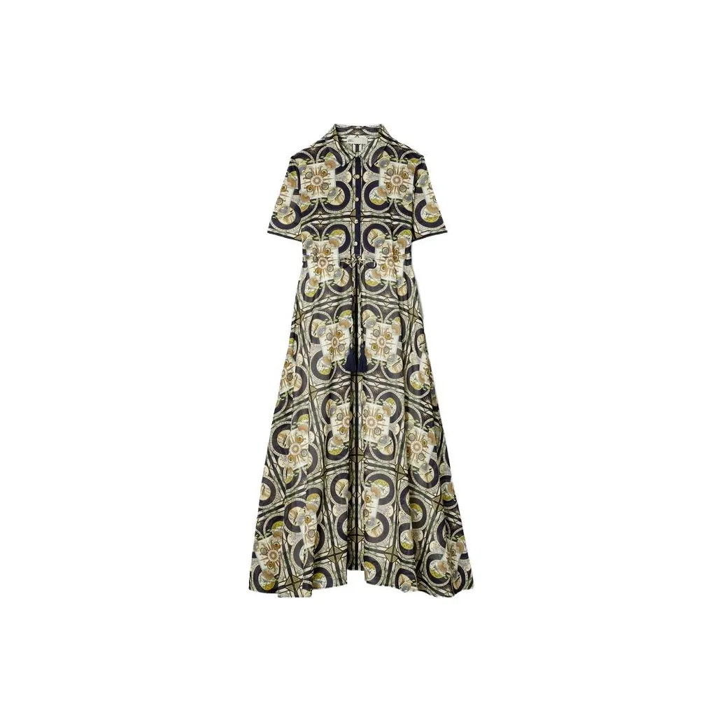 TORY BURCH FW23 Short-Sleeved Dresses Women's Mixed Color