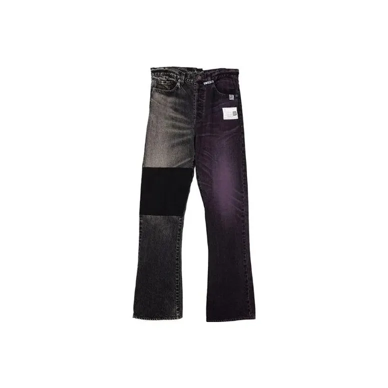 Maison Mihara Yasuhiro Faded Effect Straight Leg Jeans