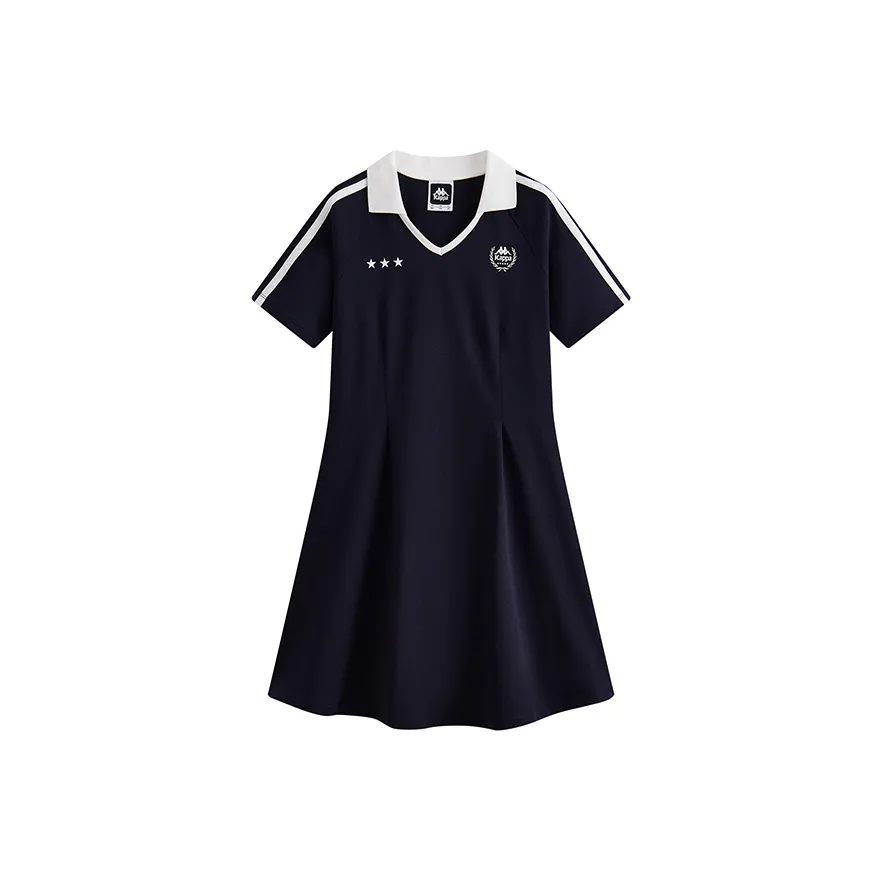 KAPPA 1916 Series Короткий рукав Платье Женское Полуночный синий
