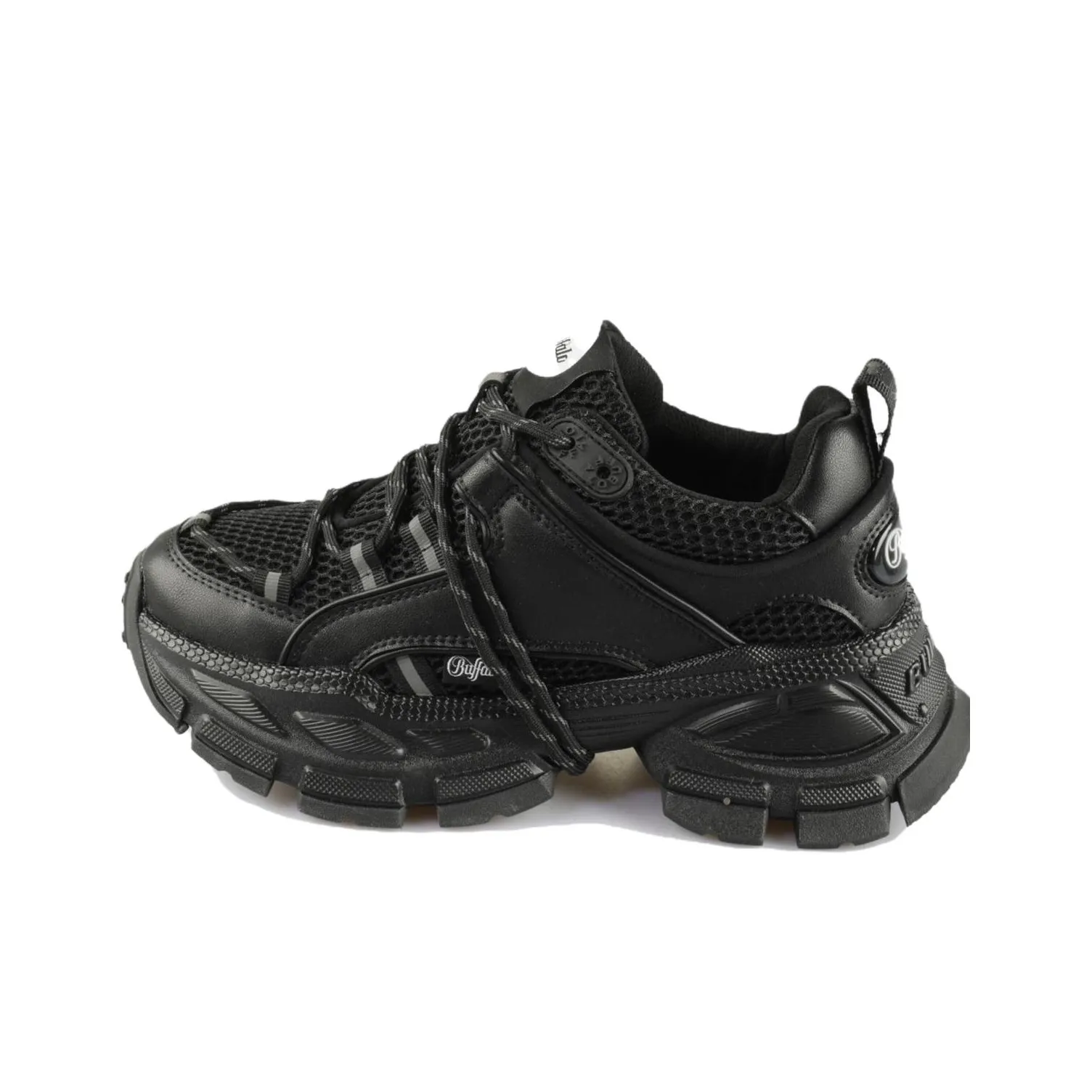 Buffalo Low Top Chunky Sneakers Unisex Black