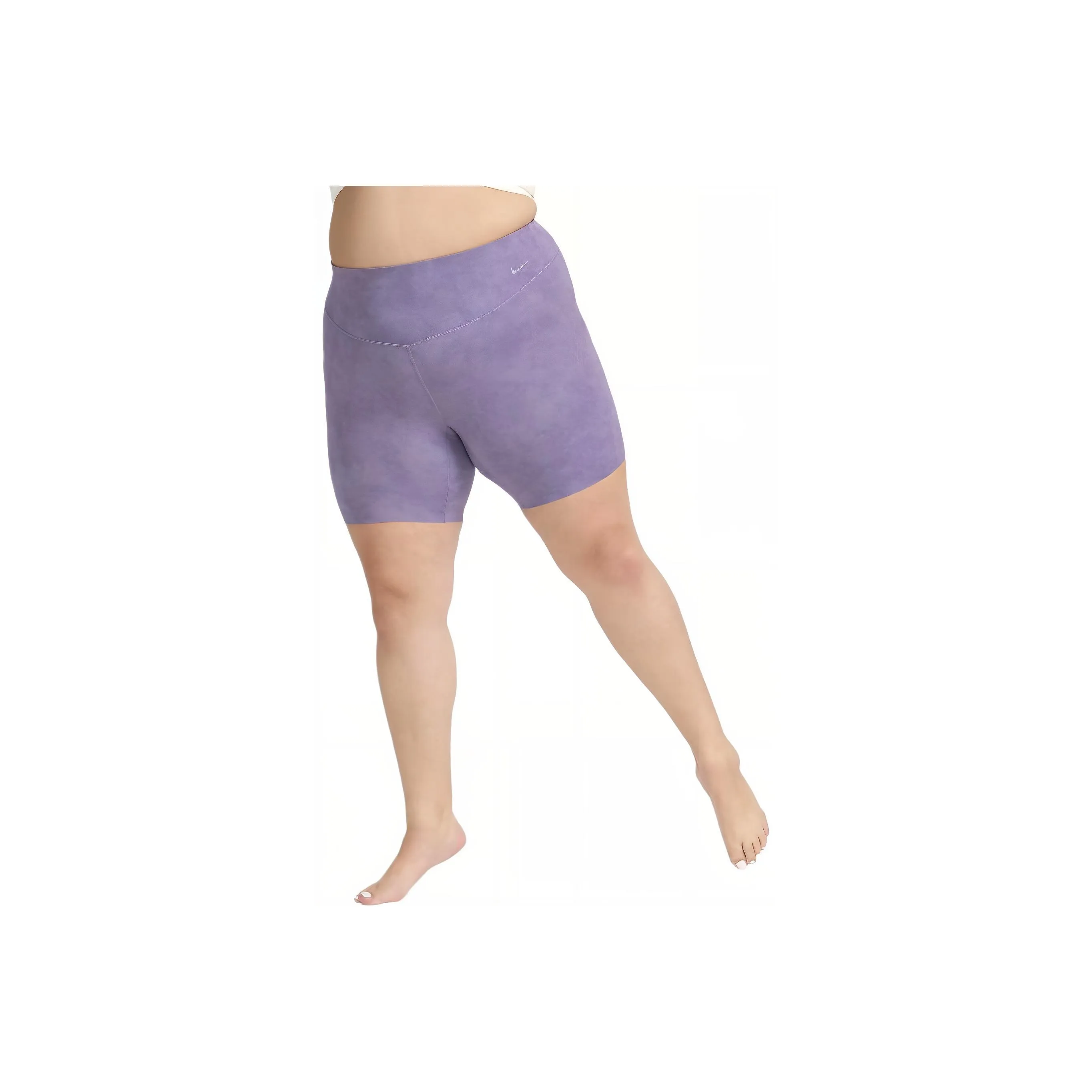 Nike Zenvy Tie-Dye Women's Gentle-Support High-Waisted 8' Biker Shorts Plus Size