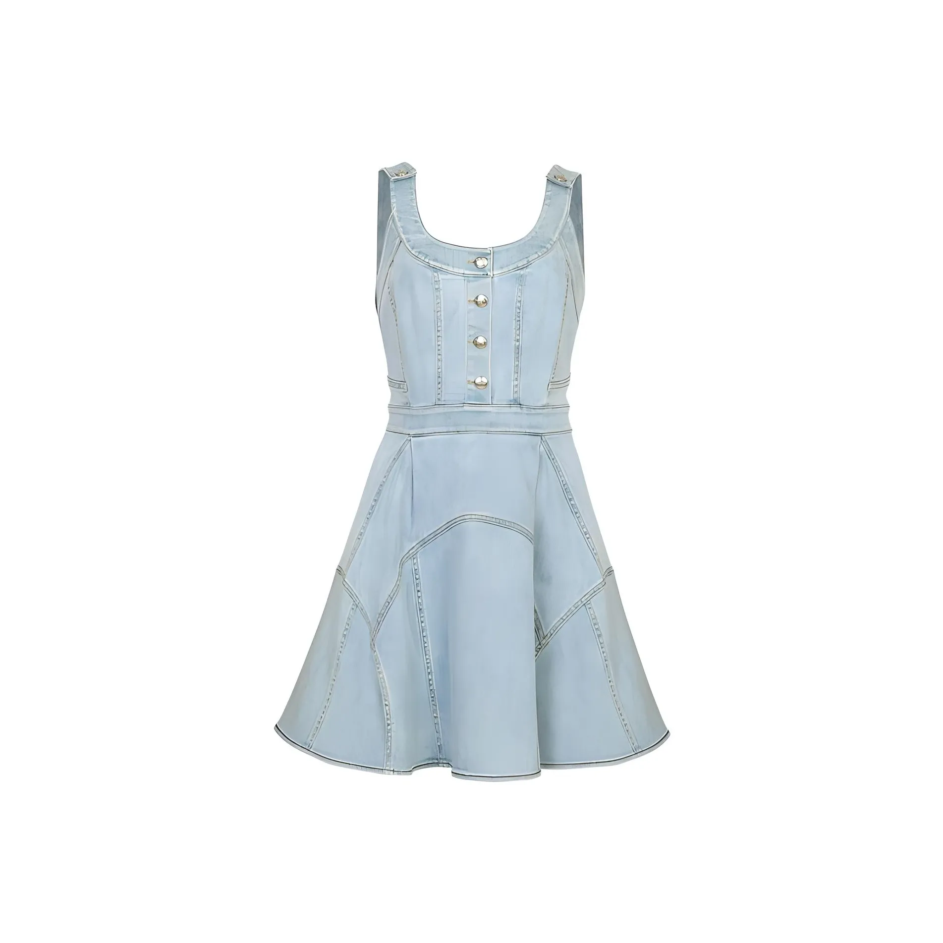 AIVEI Светло-синие женские платья без рукавов