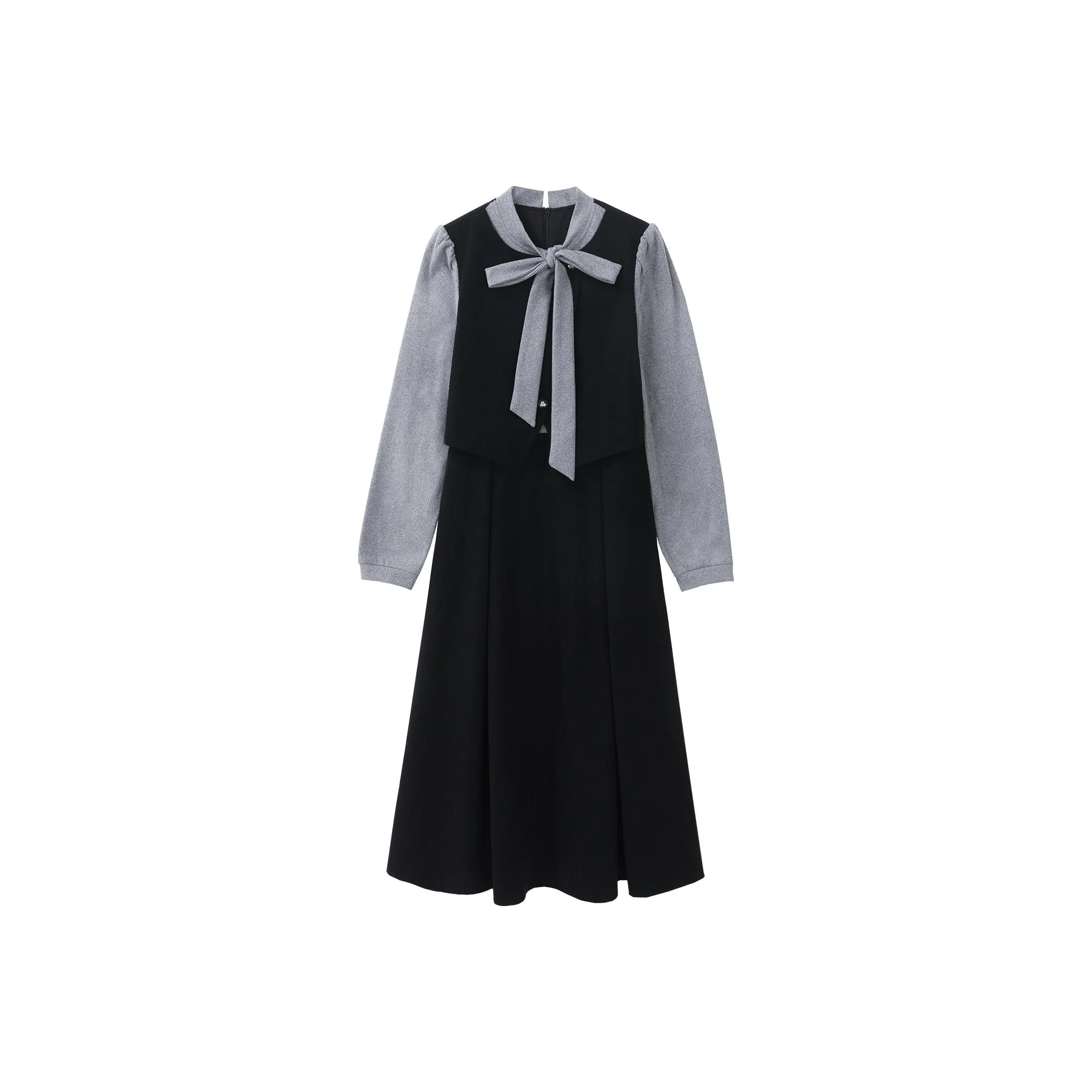 Alxnan Long Sleeved Dresses Women's Black