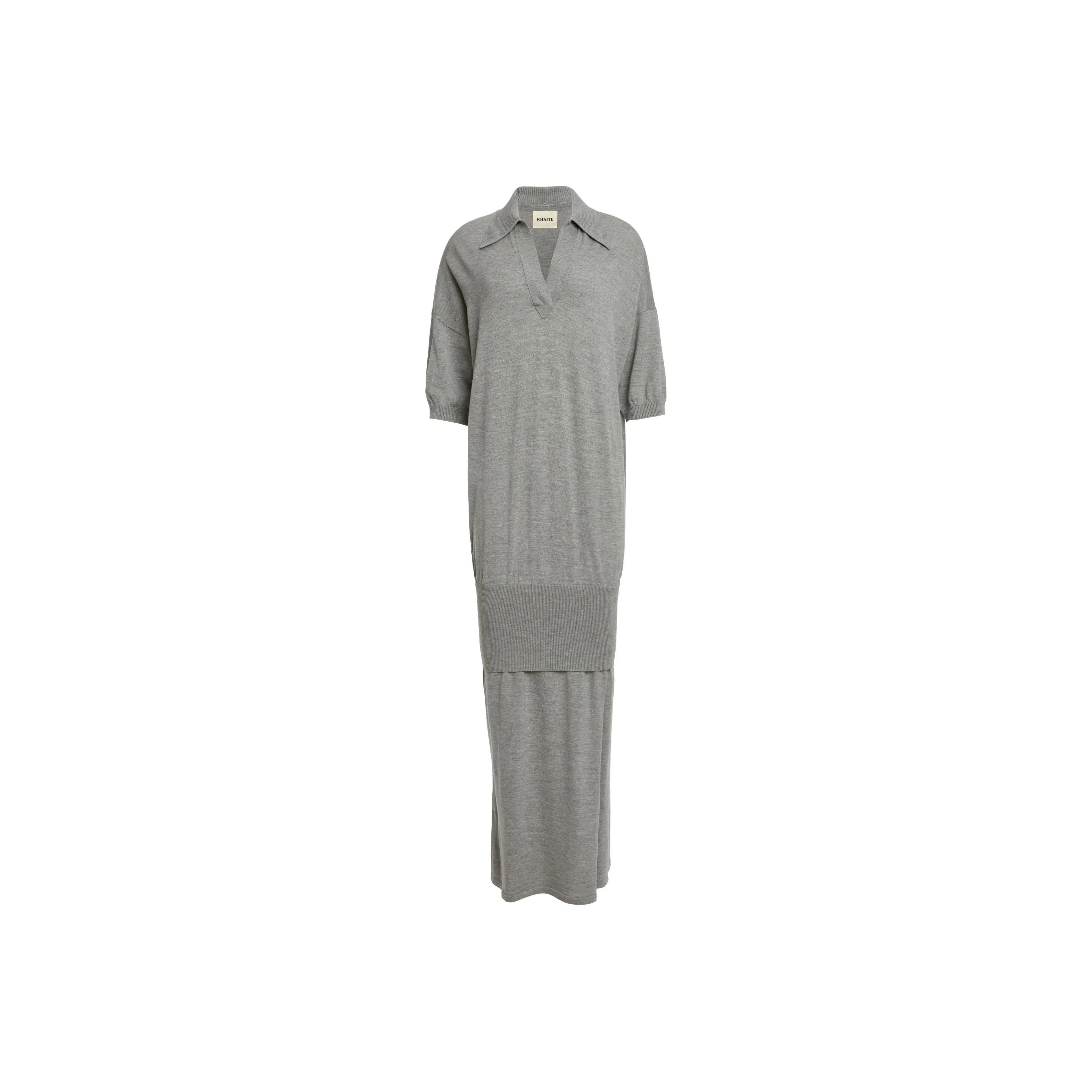 KHAITE The Rue Fine knit Maxi Dress