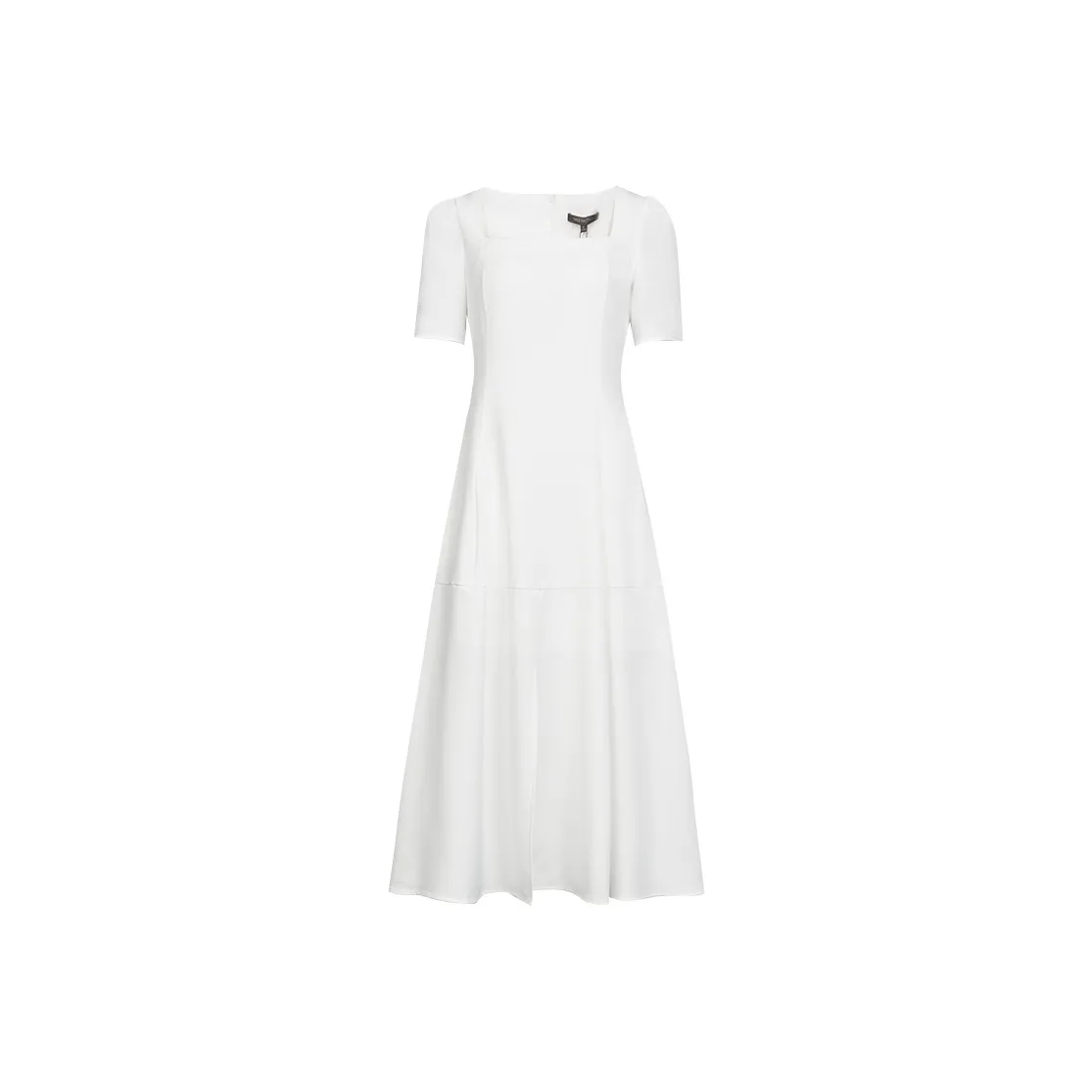 MeetMetro Короткий рукав Платье Женское Белое