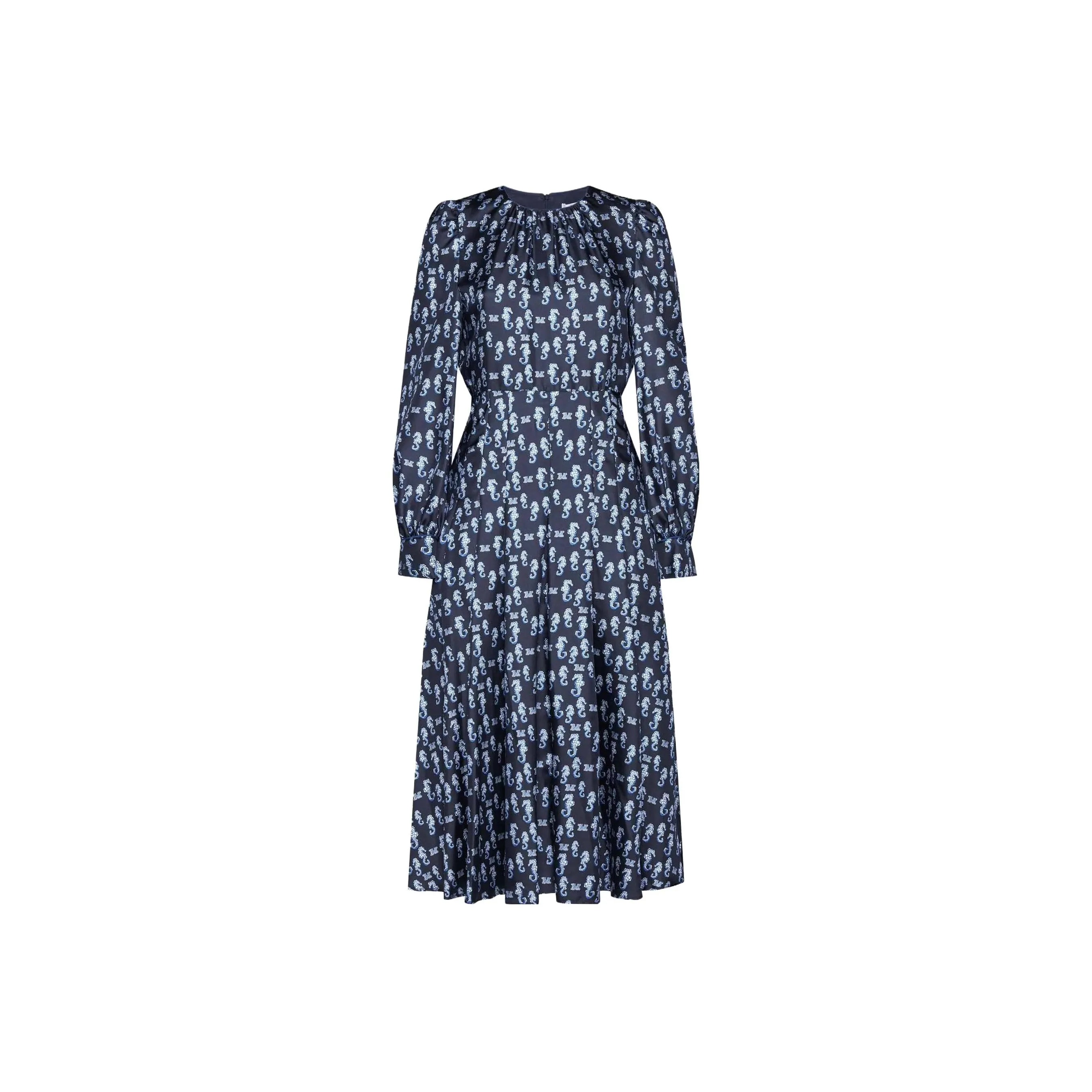 MaxMara Long Sleeved Dress Women's Dark Blue
