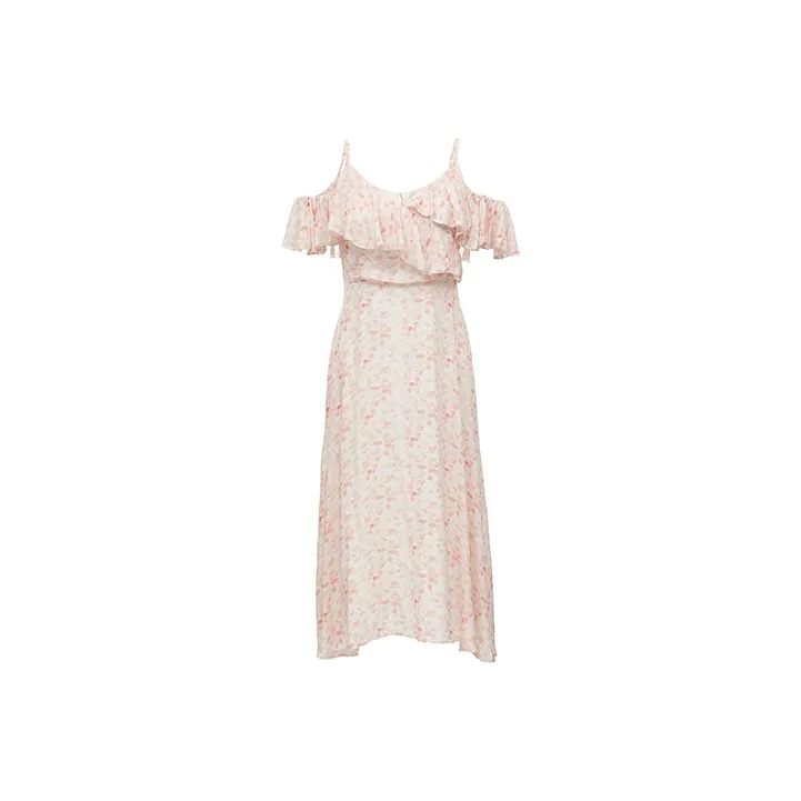 ONLY Long-Sleeved Dresses Women's HB5 Cherry Blossom All Over Print FLORAL_SAKURA_PINK_S