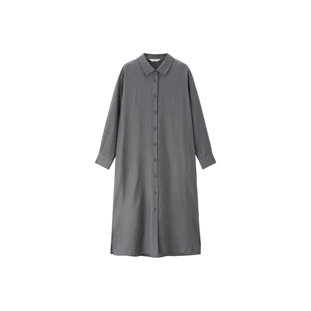 Giordano Длинное платье с длинными рукавами женское