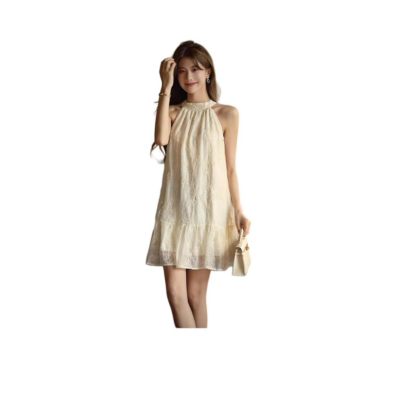 Mrs. Island Song Sleeveless Dresses Women's Cream