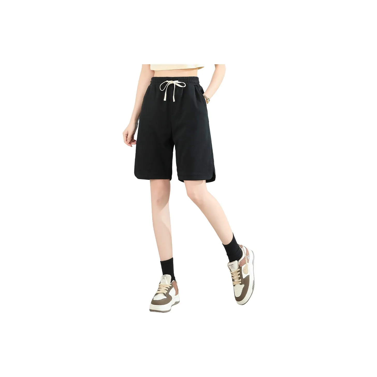 jean Compression West Casual Shorts Women's