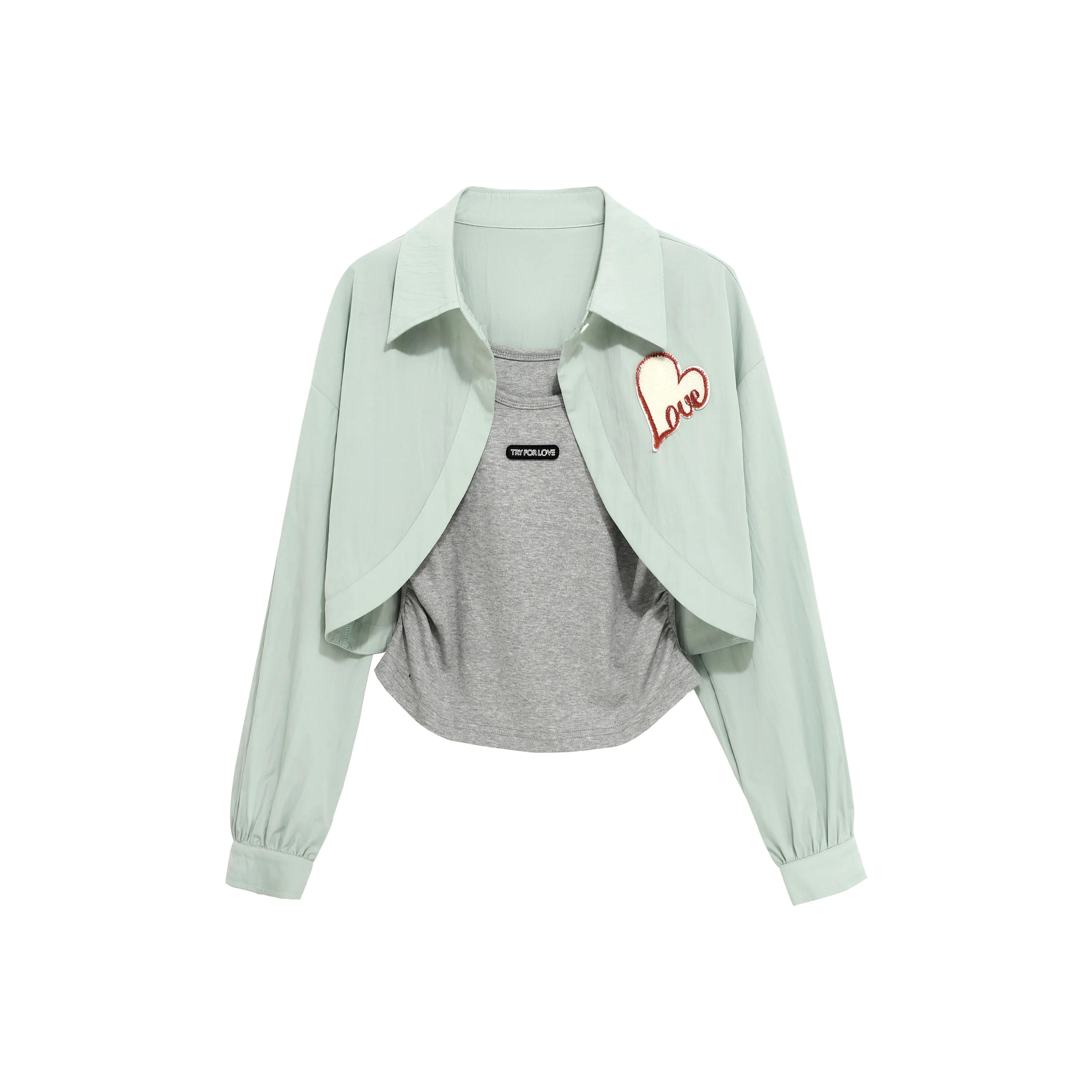 Tryforlove Комплект Рубашка Matching Женская Зеленая