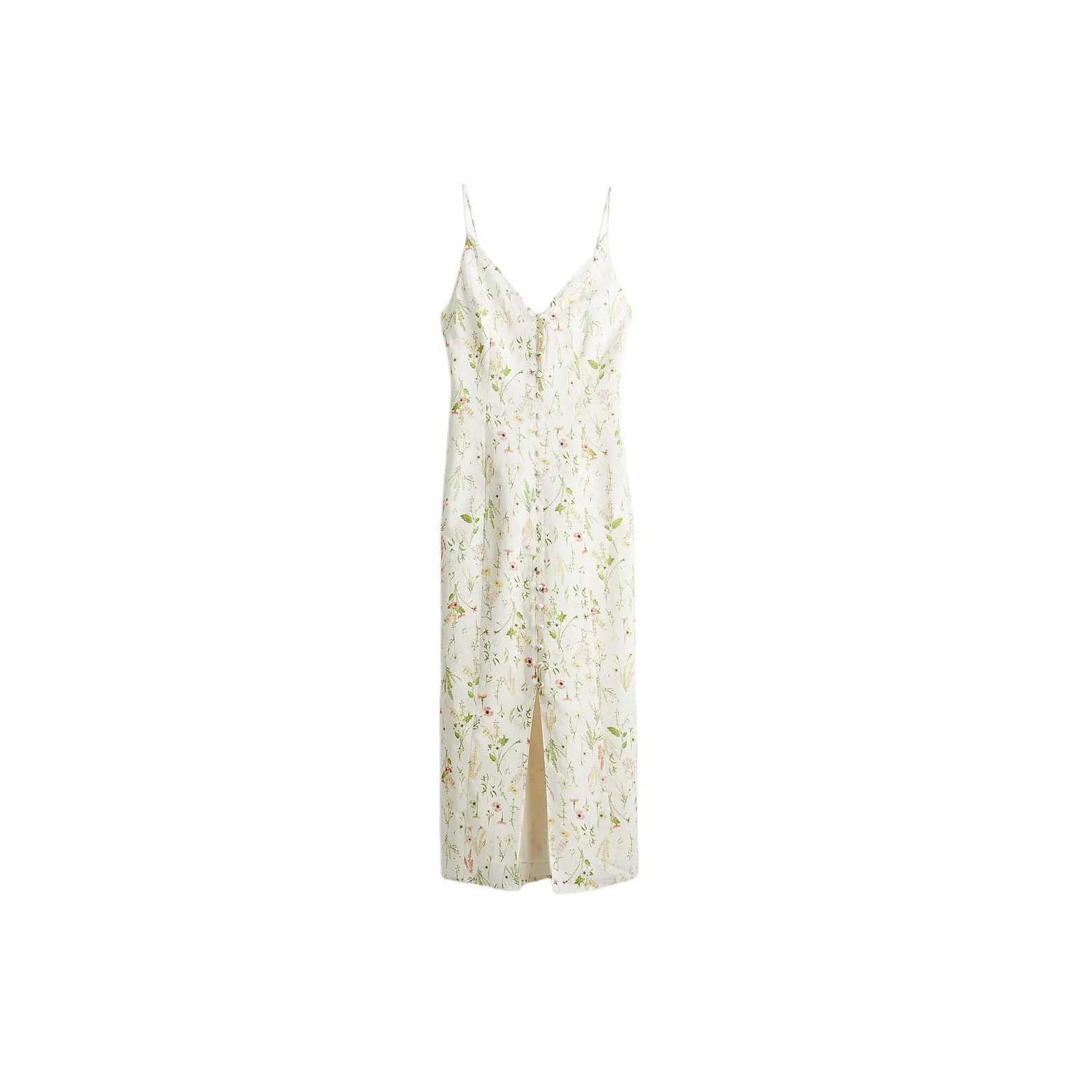H&M Slip Dress Women's White Floral