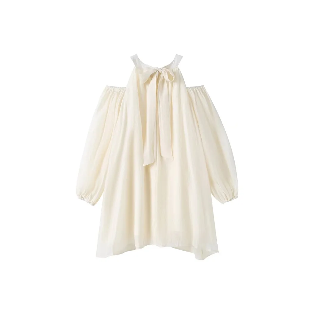 Incolore Long Sleeved Dress Women's White