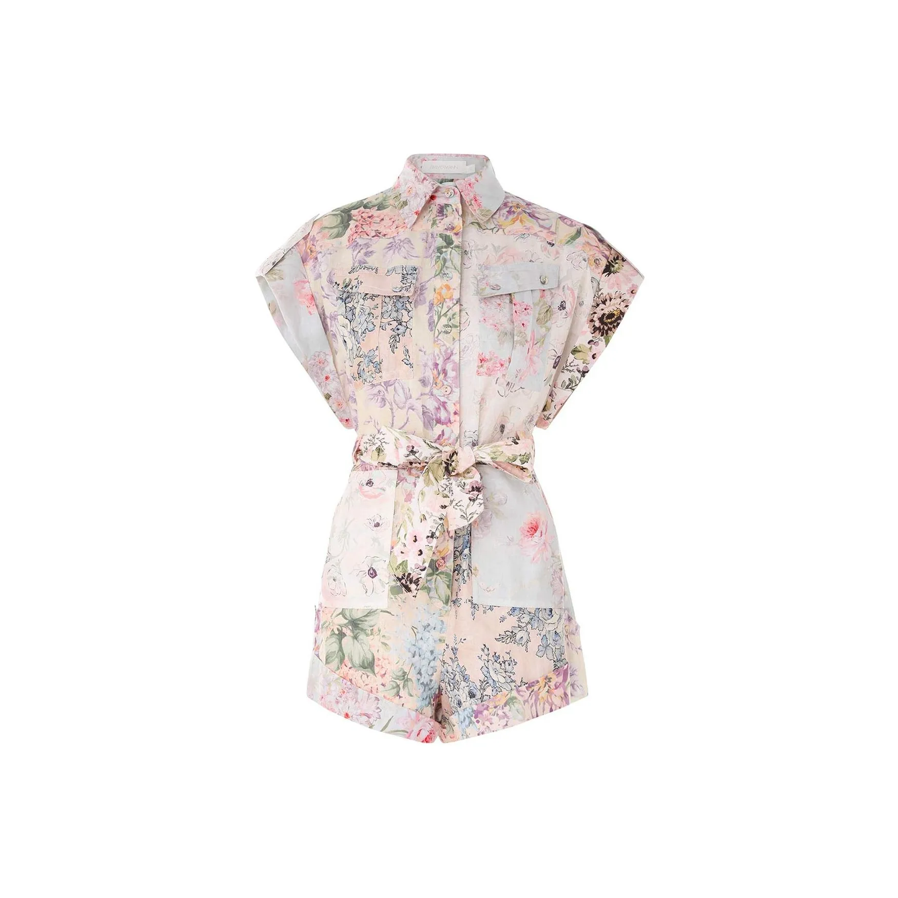 Zimmermann Halliday Cuffed Playsuit