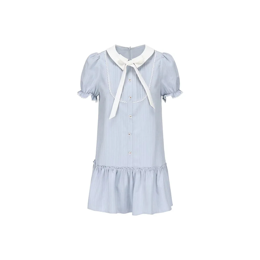AFGGD Short Sleeved Dresses Women's Blue