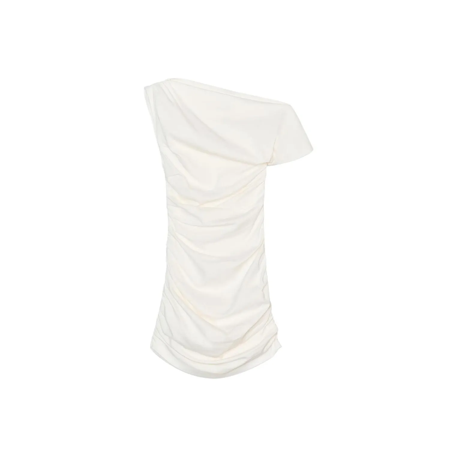 ZARA ZW Series Short Sleeved Dress Women's Raw White
