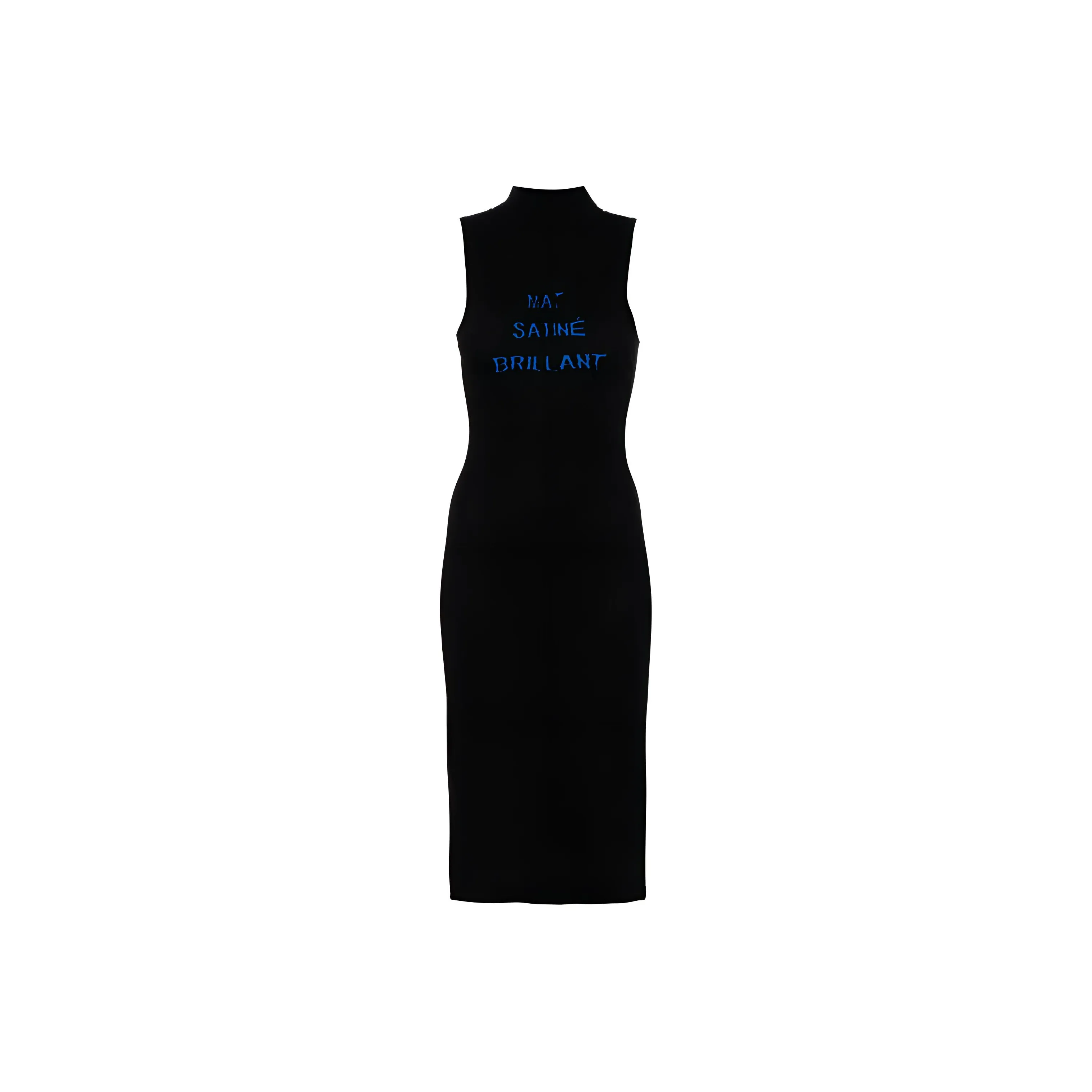 MM6 Maison Margiela Text jacquard Sleeveless Midi Dress