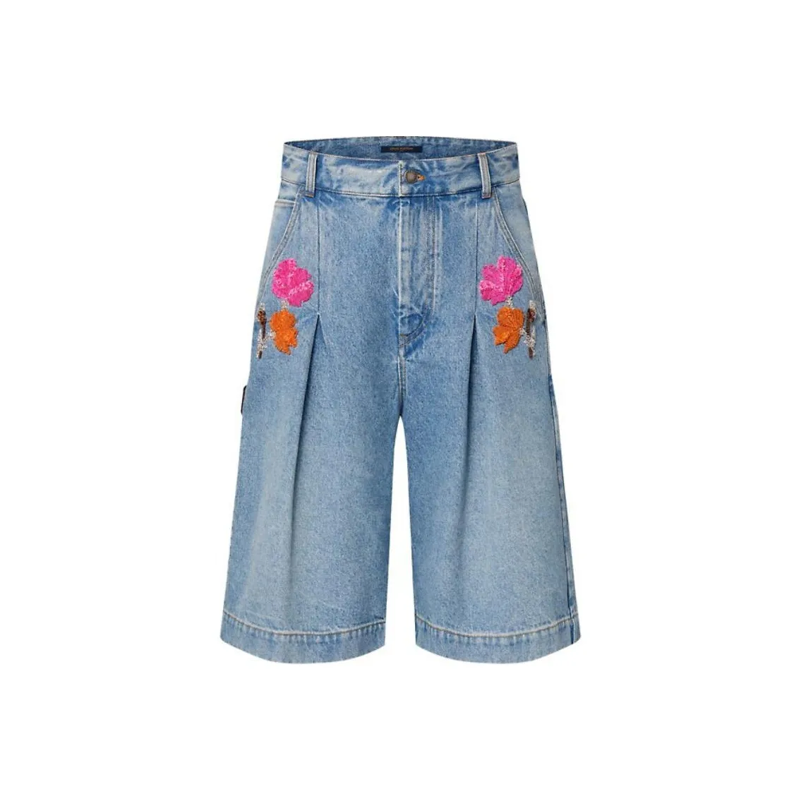 LOUIS VUITTON Embroidered Accent Bermuda Shorts