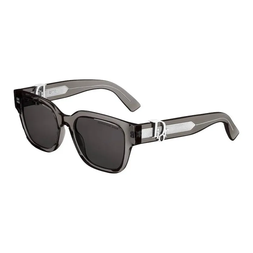DIOR Acetate Metal Rectangular Sunglasses Unisex Gray
