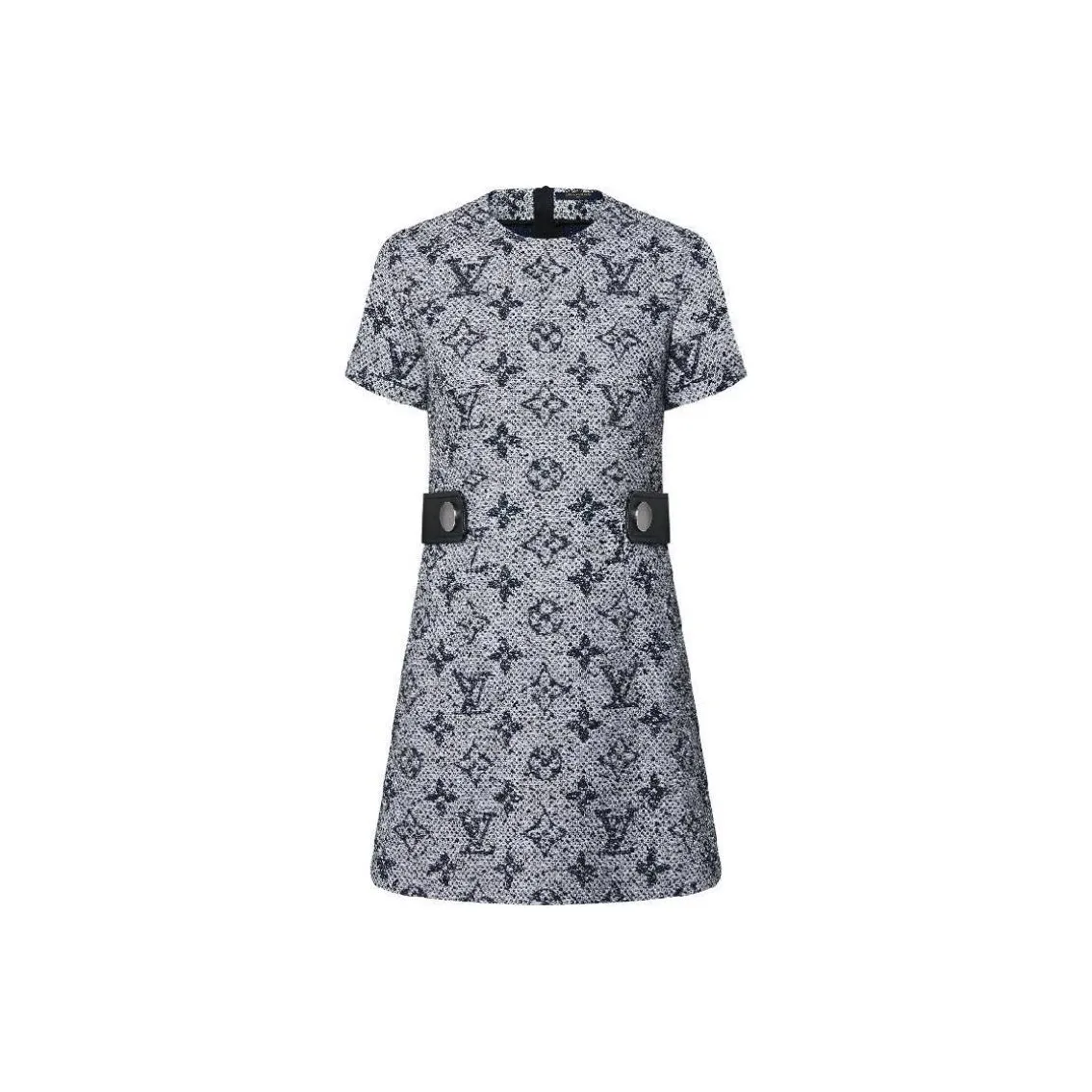 LOUIS VUITTON Monogram Tweed Martingale Dress
