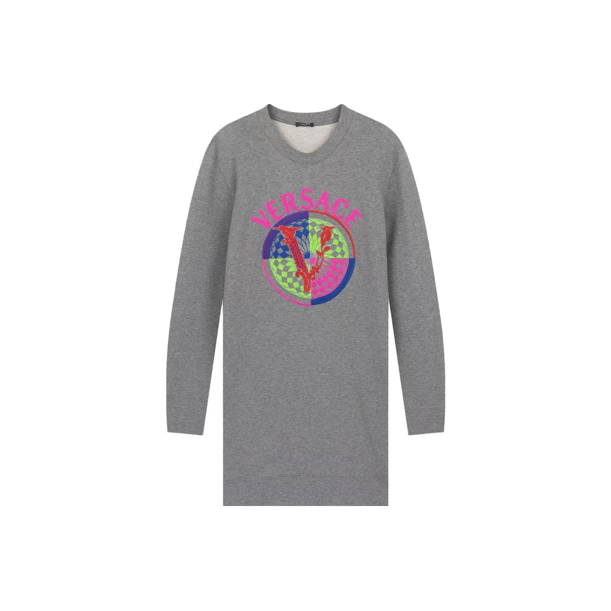VERSACE Long Sleeved Dresses Women's Gray
