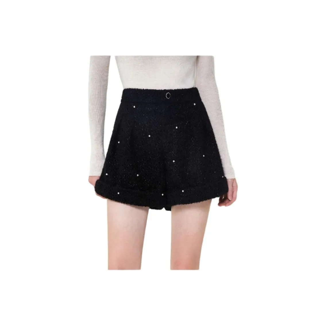 Caroline Повседневные шорты Женские Черные