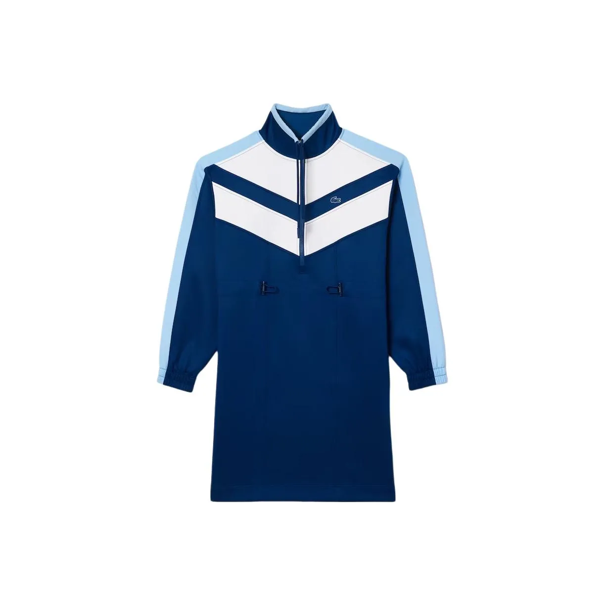 LACOSTE Colour-block Sweatshirt Dress