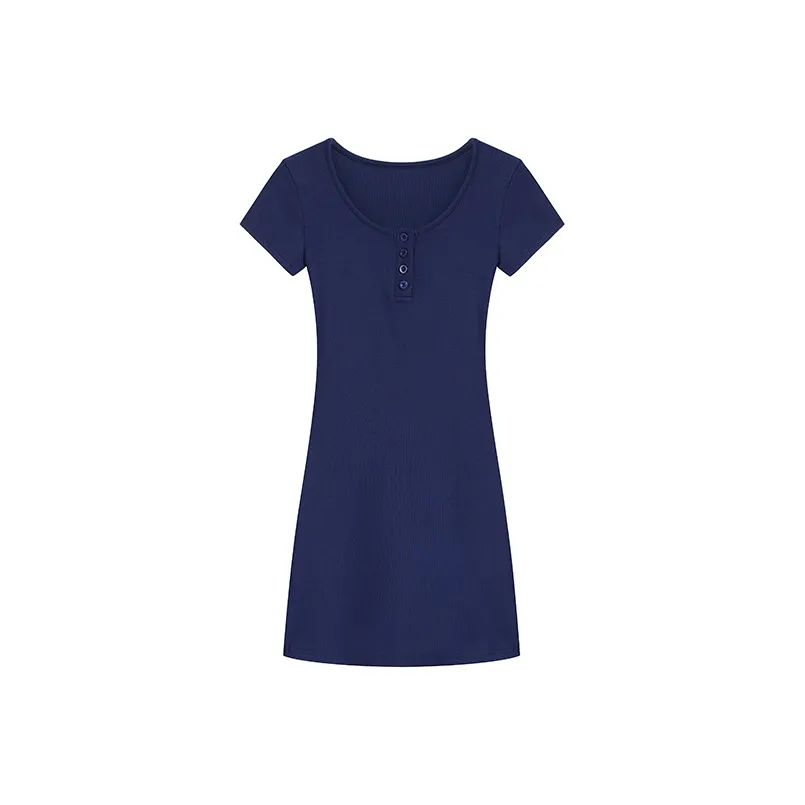 PAIN OR PLEASURE Short-Sleeved Dresses Women's Blue