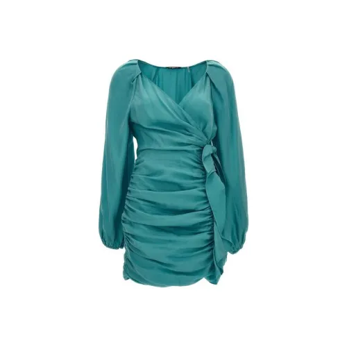 EMANUEL UNGARO Blue Женские Длинные Платья с Рукавами