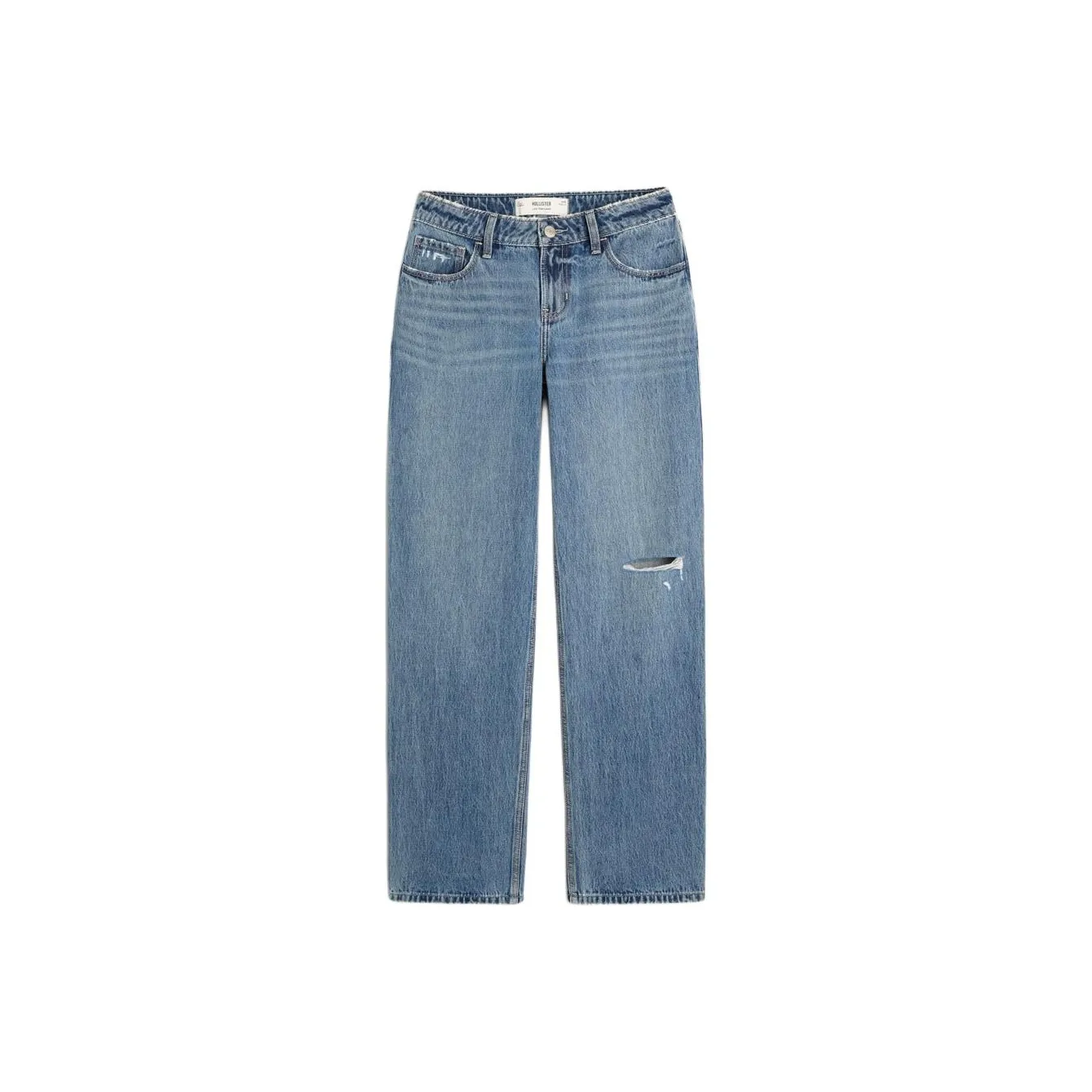 Hollister Джинсы Женские Средне-голубой