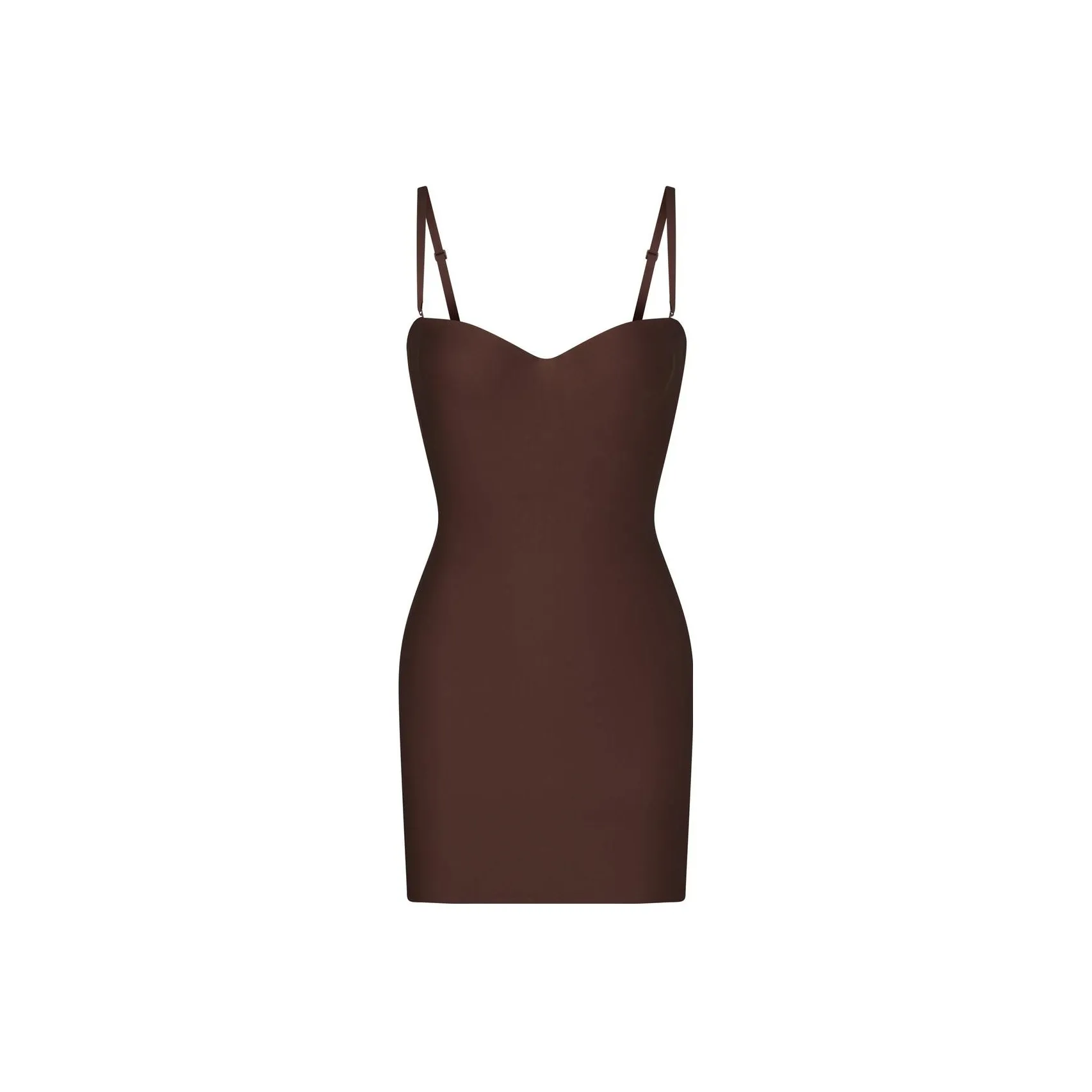 SKIMS BODY UNDERWIRE SLIP DRESS Slip Dresses Women's COCOA/Cocoa